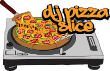 DJ Pizza Slice logo by Nizar Abdulisady